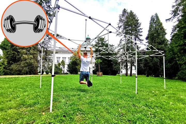 Tente publicitaire ciseaux 3x3m