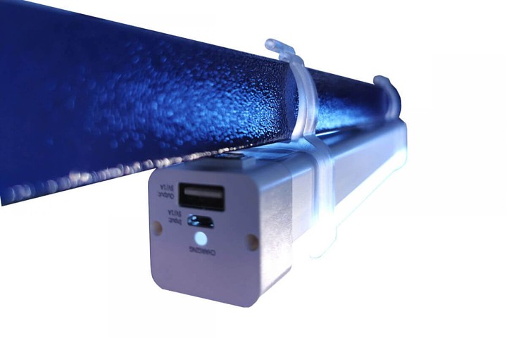 Tente de fête avec lumière