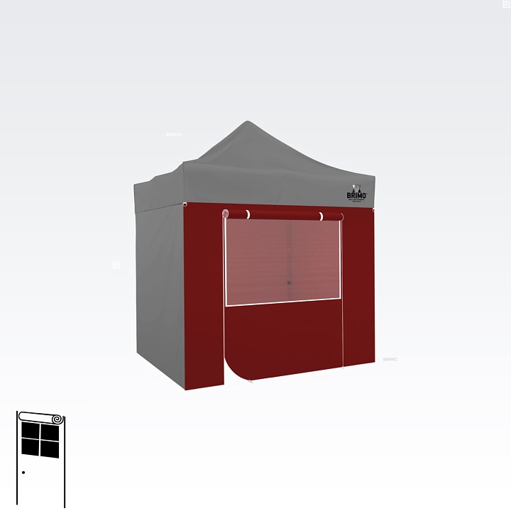 Mur de 2 m avec une porte